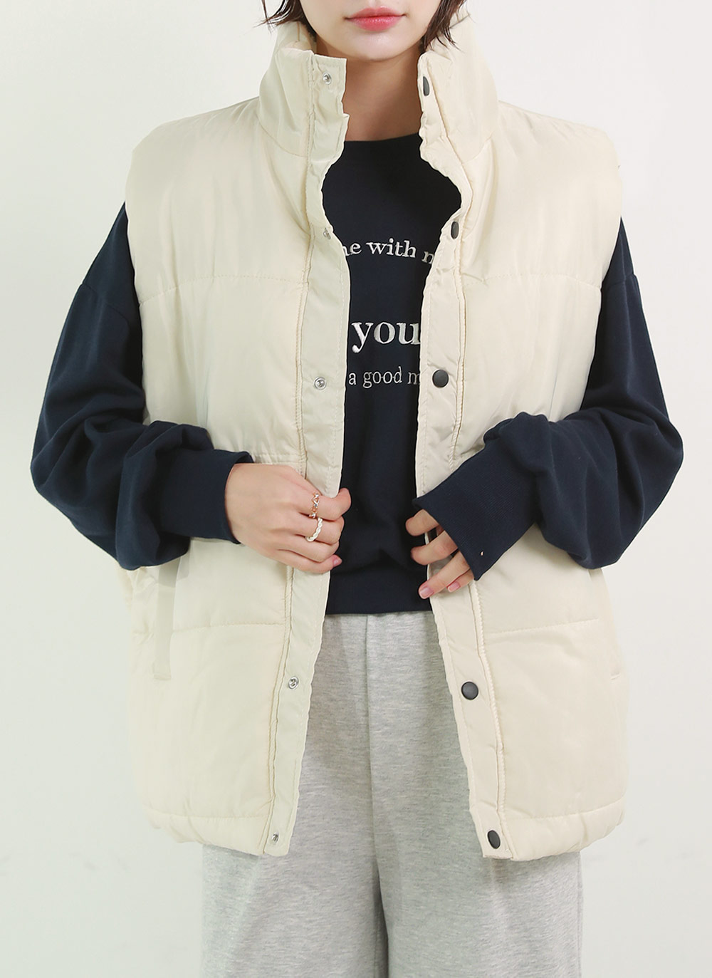 enjoy配色レタリングスウェット | 詳細画像13