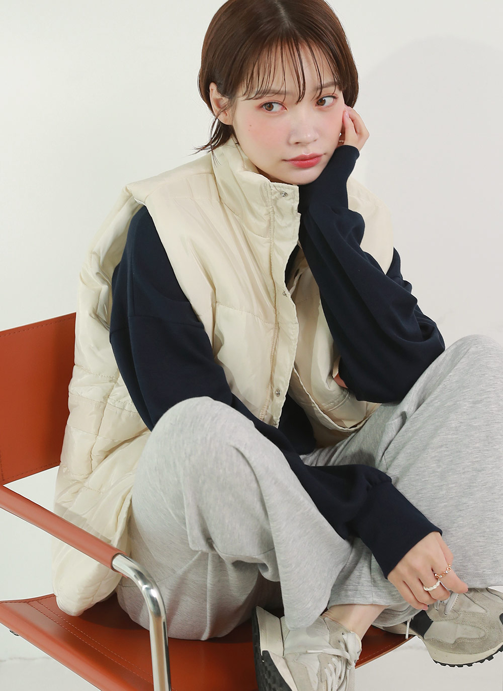 enjoy配色レタリングスウェット | 詳細画像14