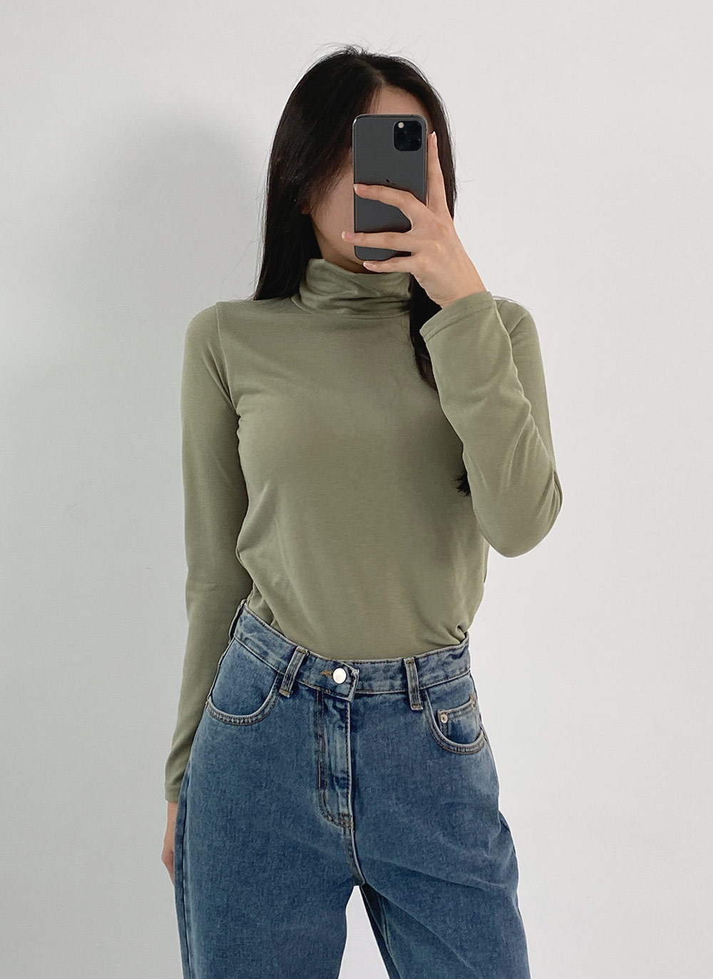 裏起毛タートルネック長袖シャツ | 詳細画像2