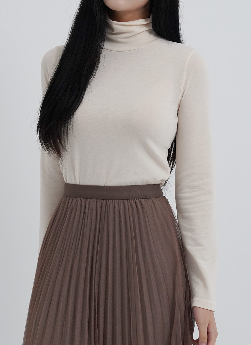 裏起毛タートルネック長袖シャツ | 詳細画像3