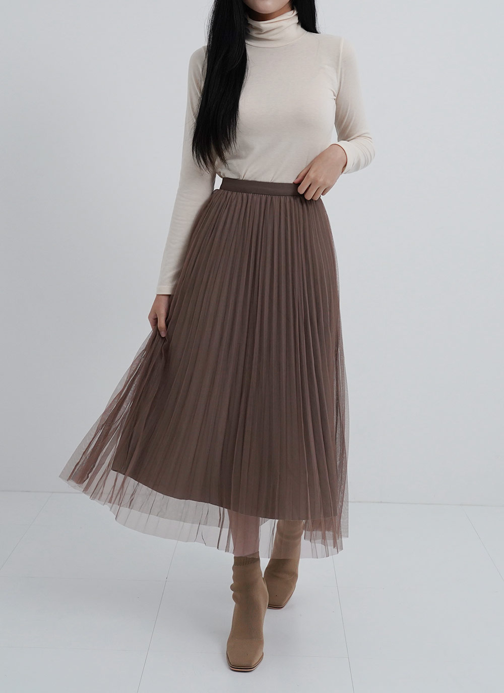 裏起毛タートルネック長袖シャツ | 詳細画像4