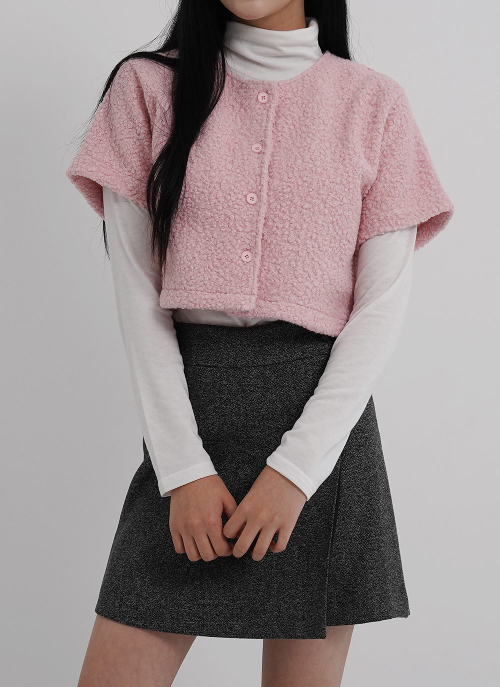 裏起毛タートルネック長袖シャツ | 詳細画像12