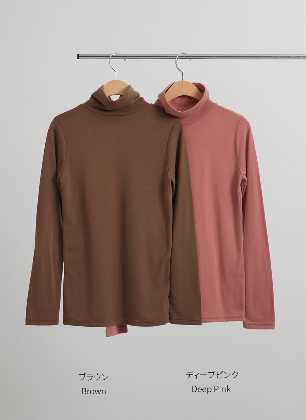 裏起毛タートルネック長袖シャツ | 詳細画像24