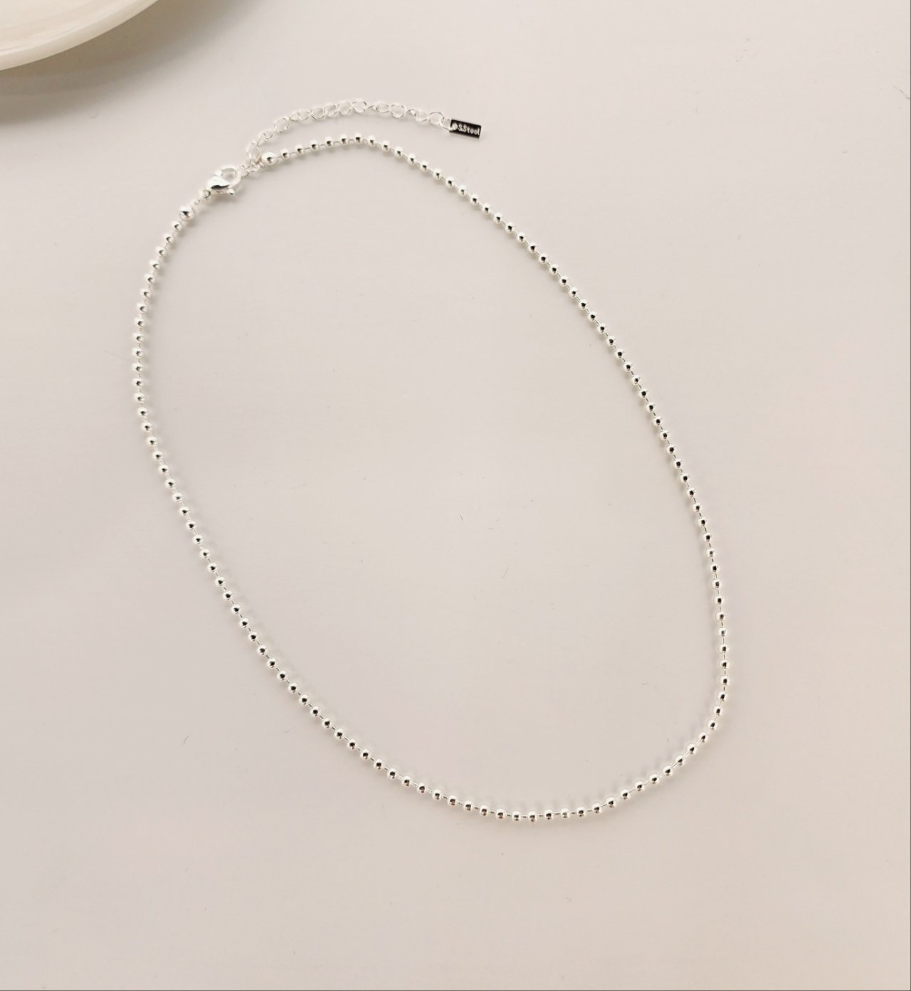 シルバーボールチェーンネックレス | 詳細画像4