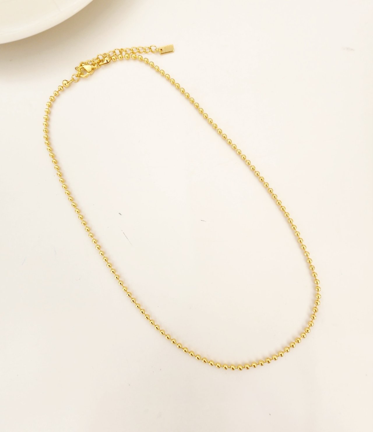 シルバーボールチェーンネックレス | 詳細画像3