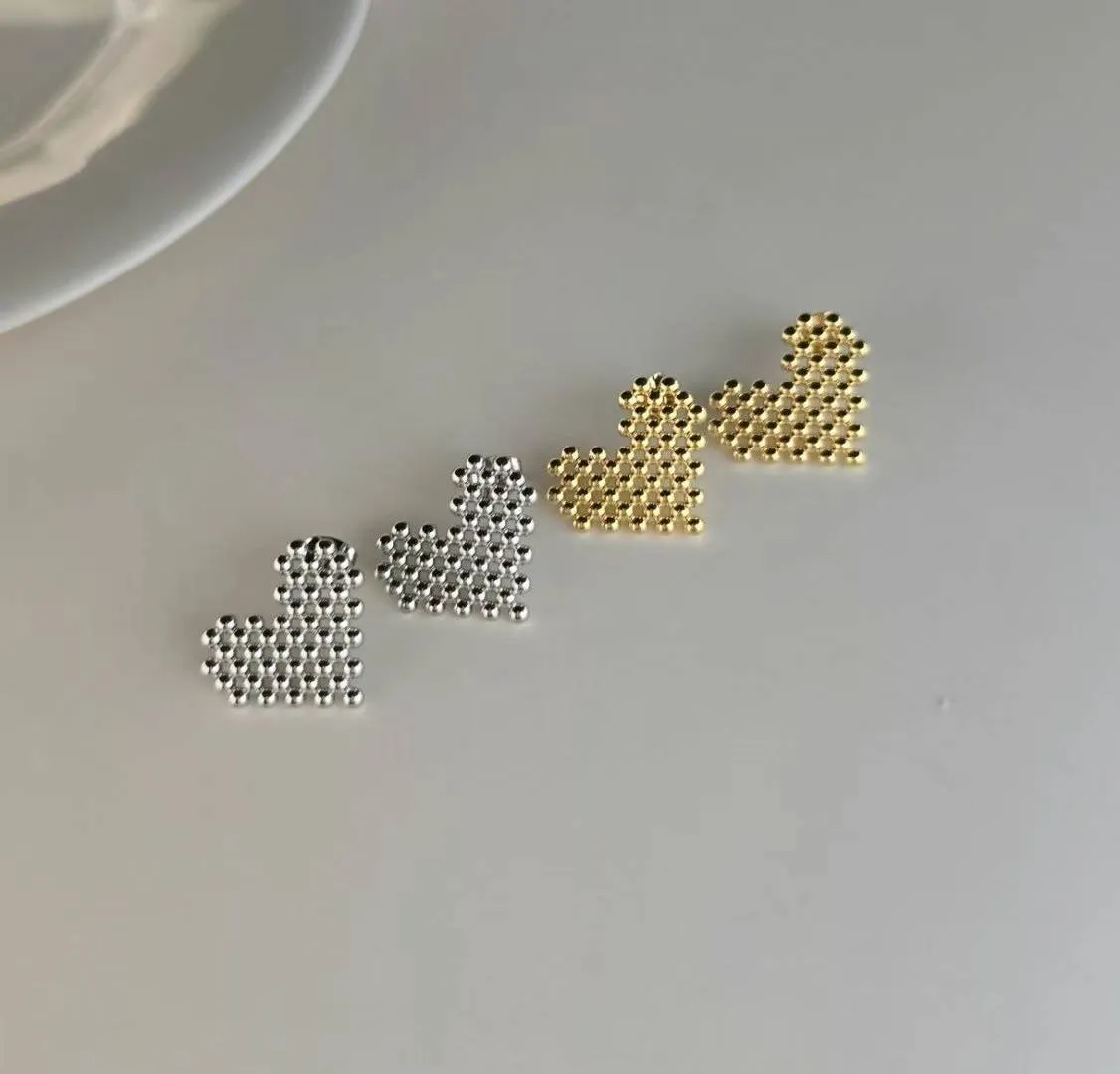 メタルボールハートピアス | 詳細画像1