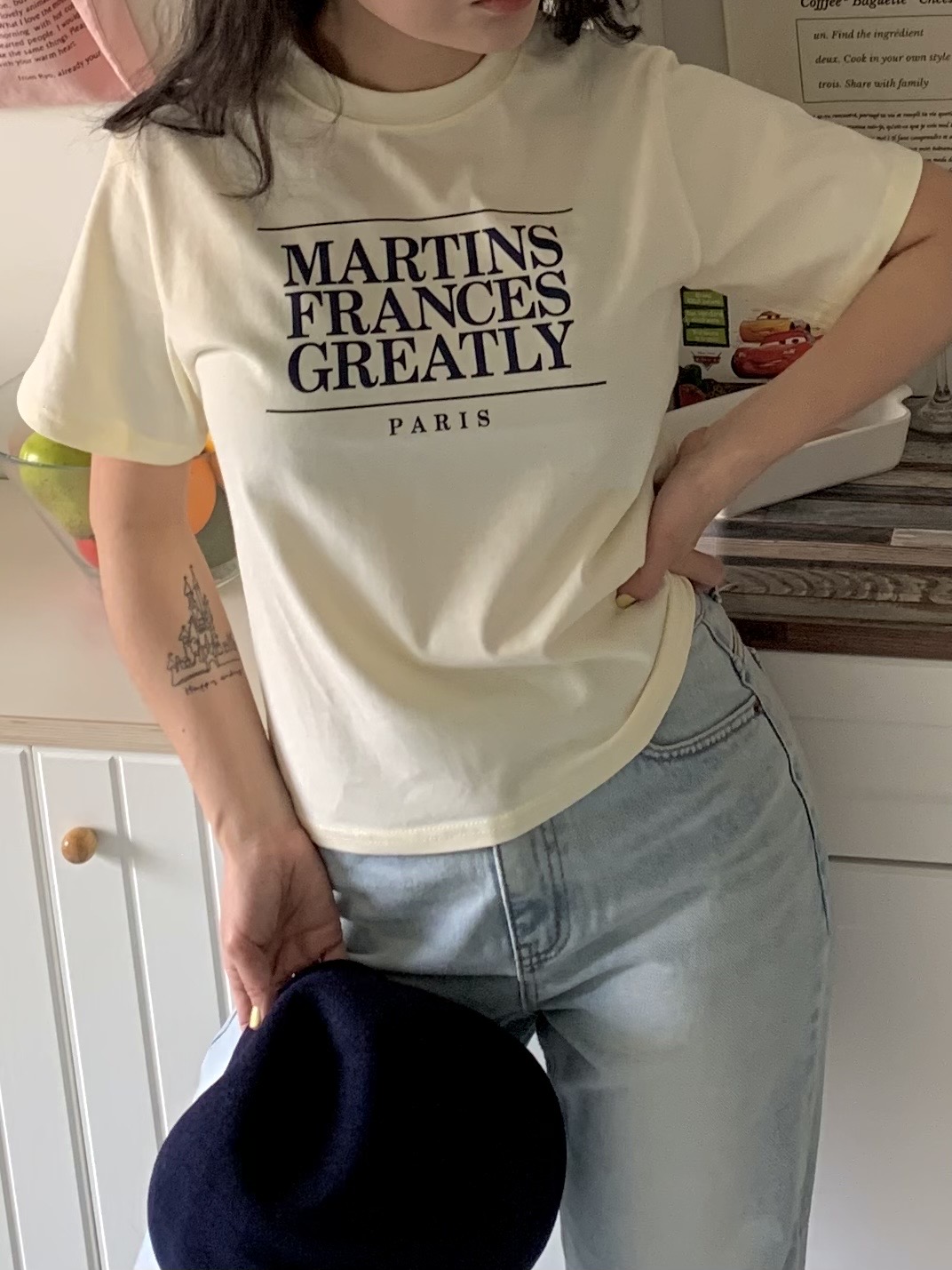 PARISレタリング半袖Tシャツ | 詳細画像2