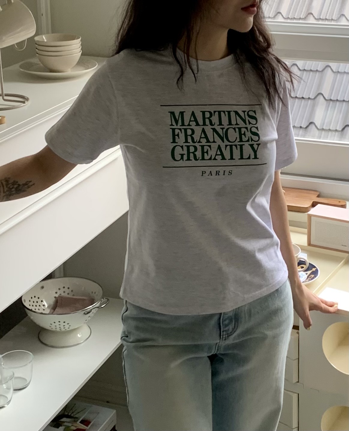 PARISレタリング半袖Tシャツ | 詳細画像3
