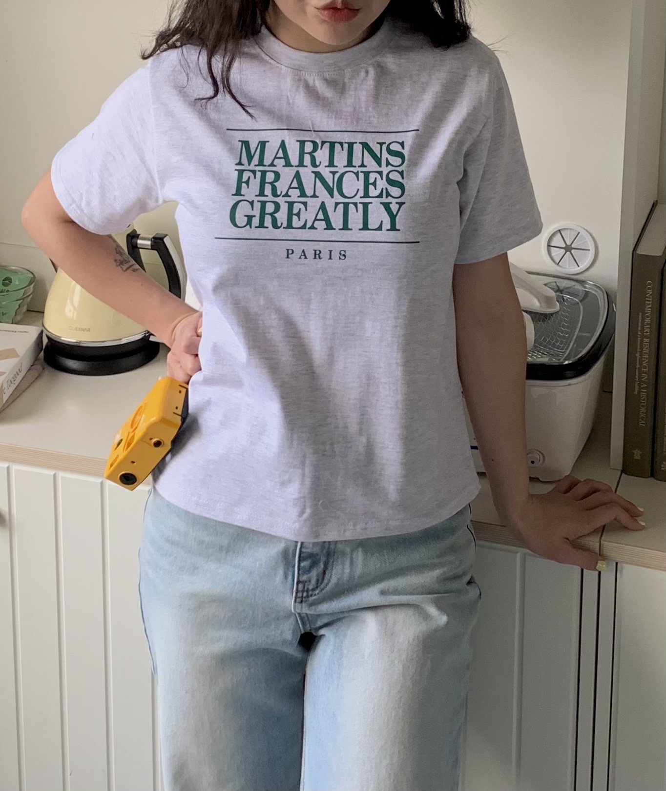 PARISレタリング半袖Tシャツ | 詳細画像4