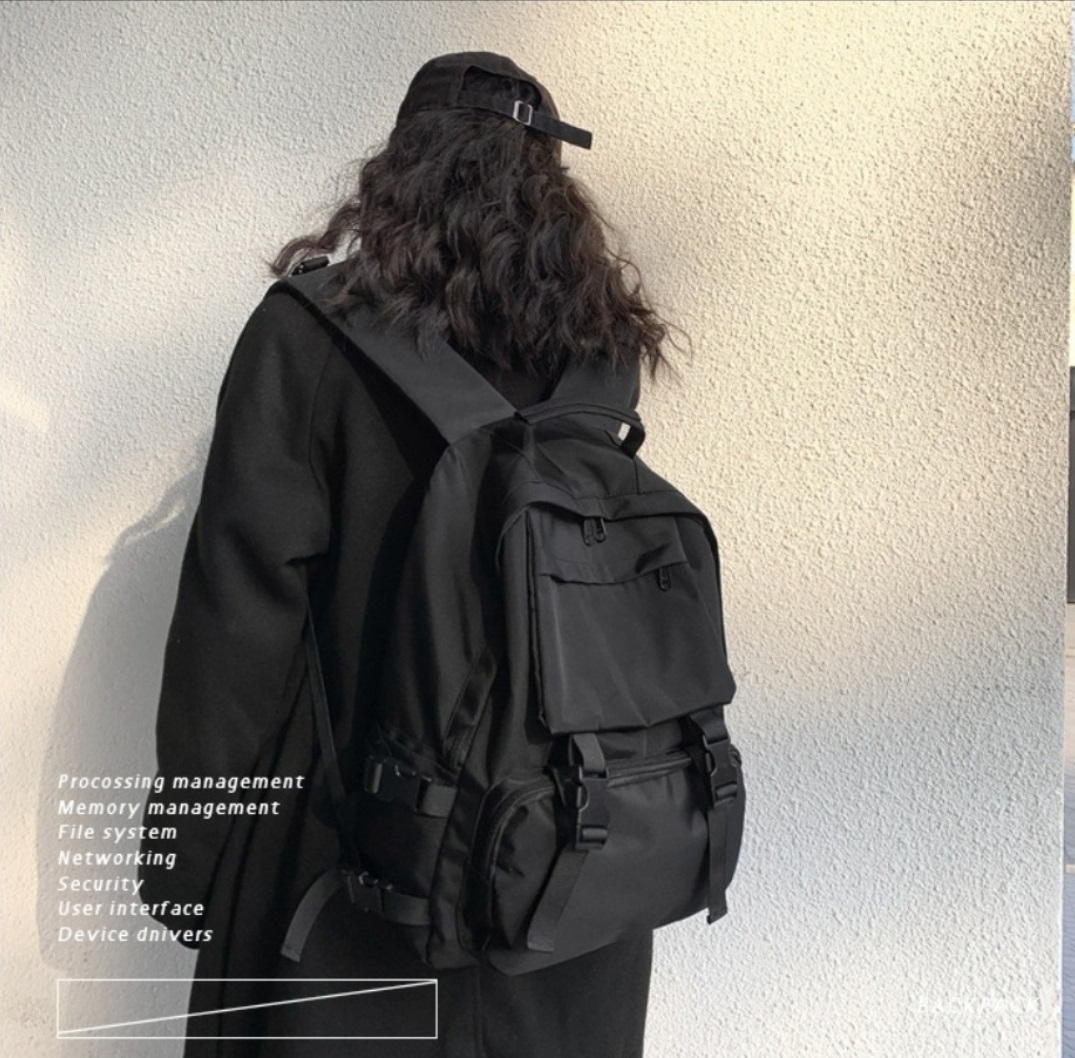 ベルトポケットブラックバックパック | 詳細画像4