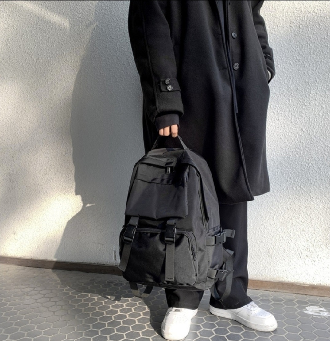 ベルトポケットブラックバックパック | 詳細画像7