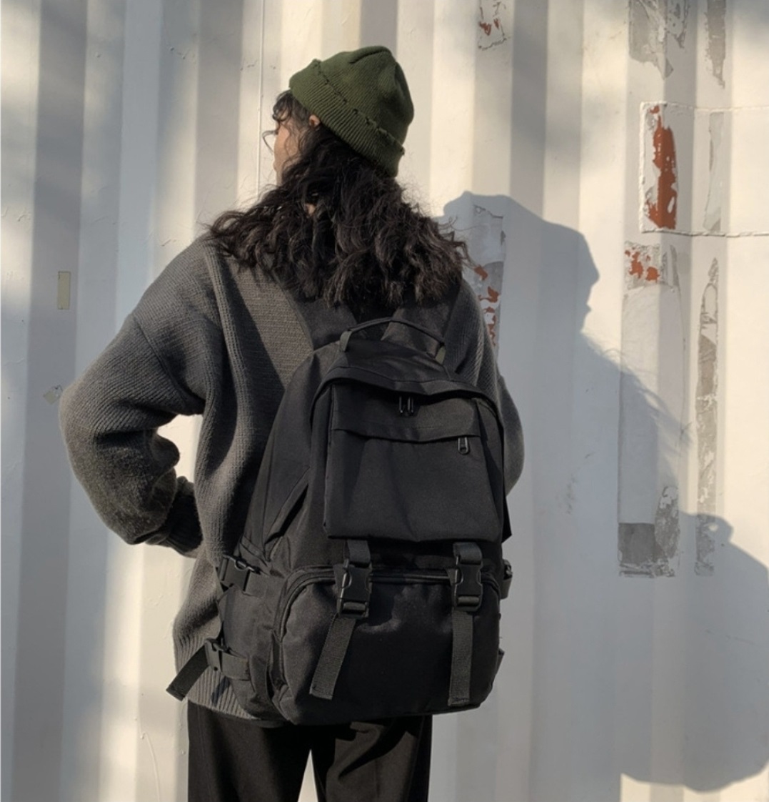 ベルトポケットブラックバックパック | 詳細画像8