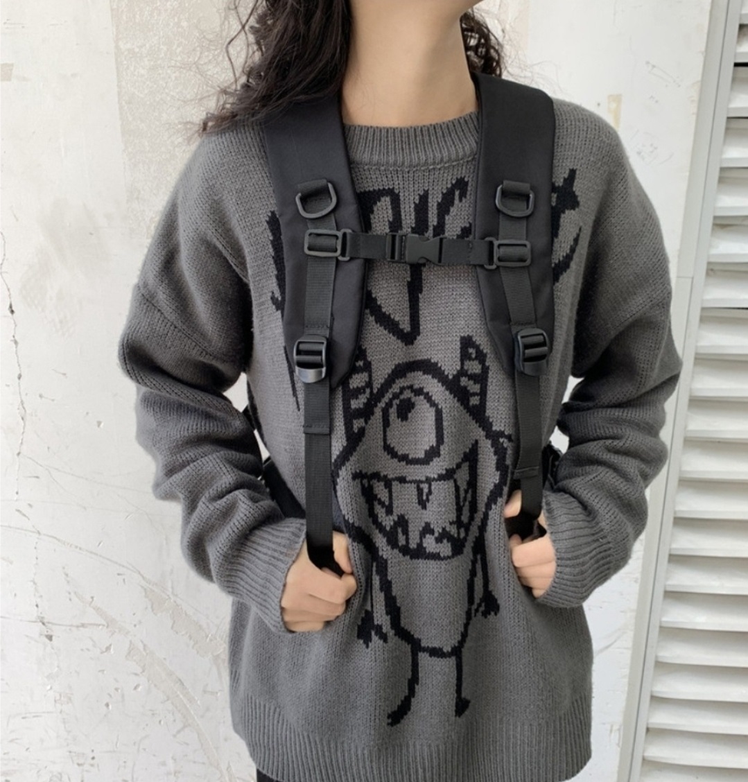 ベルトポケットブラックバックパック | 詳細画像12