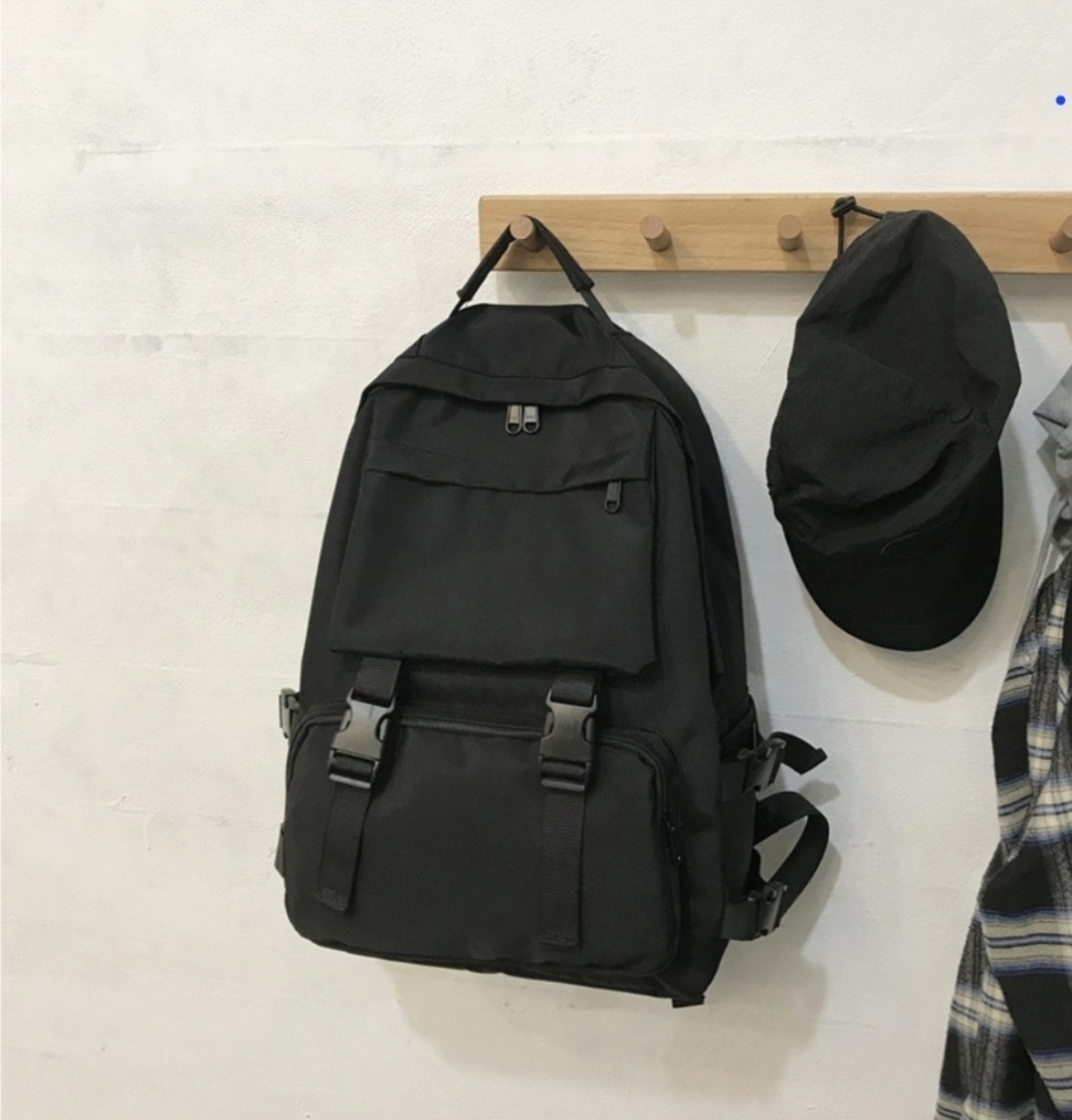 ベルトポケットブラックバックパック | 詳細画像15