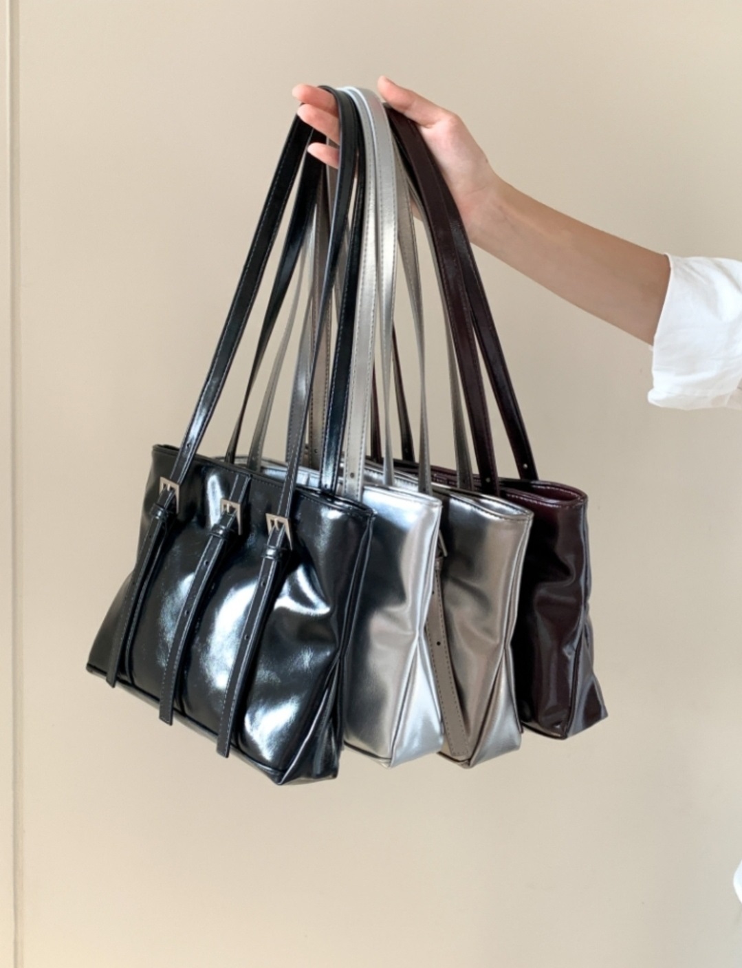 トリプルベルトスクエアトートバッグ | 詳細画像11