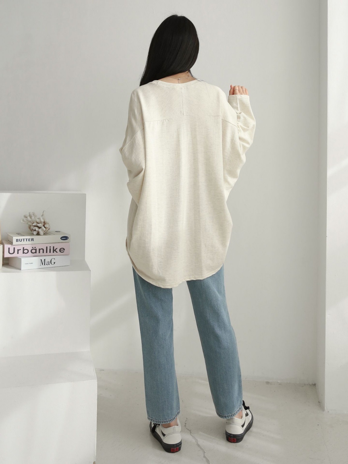 アンバランスドルマンスリーブTシャツ | 詳細画像11