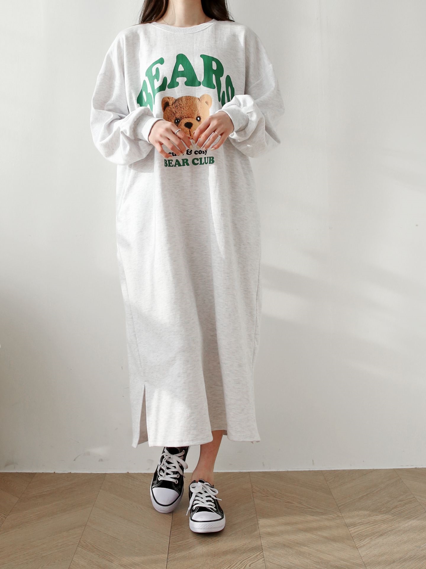BEARSプリントスリットスウェットワンピース | 詳細画像4
