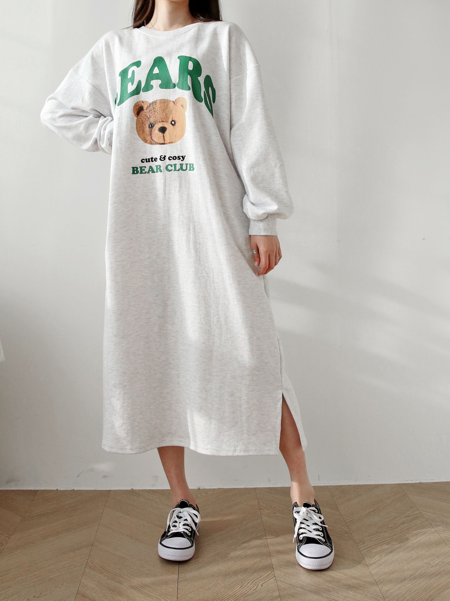 BEARSプリントスリットスウェットワンピース | 詳細画像6
