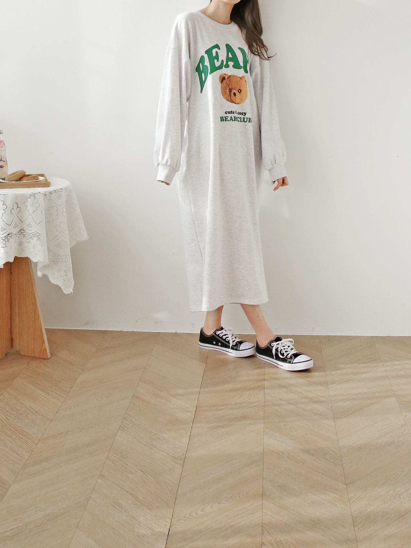 BEARSプリントスリットスウェットワンピース | 詳細画像11