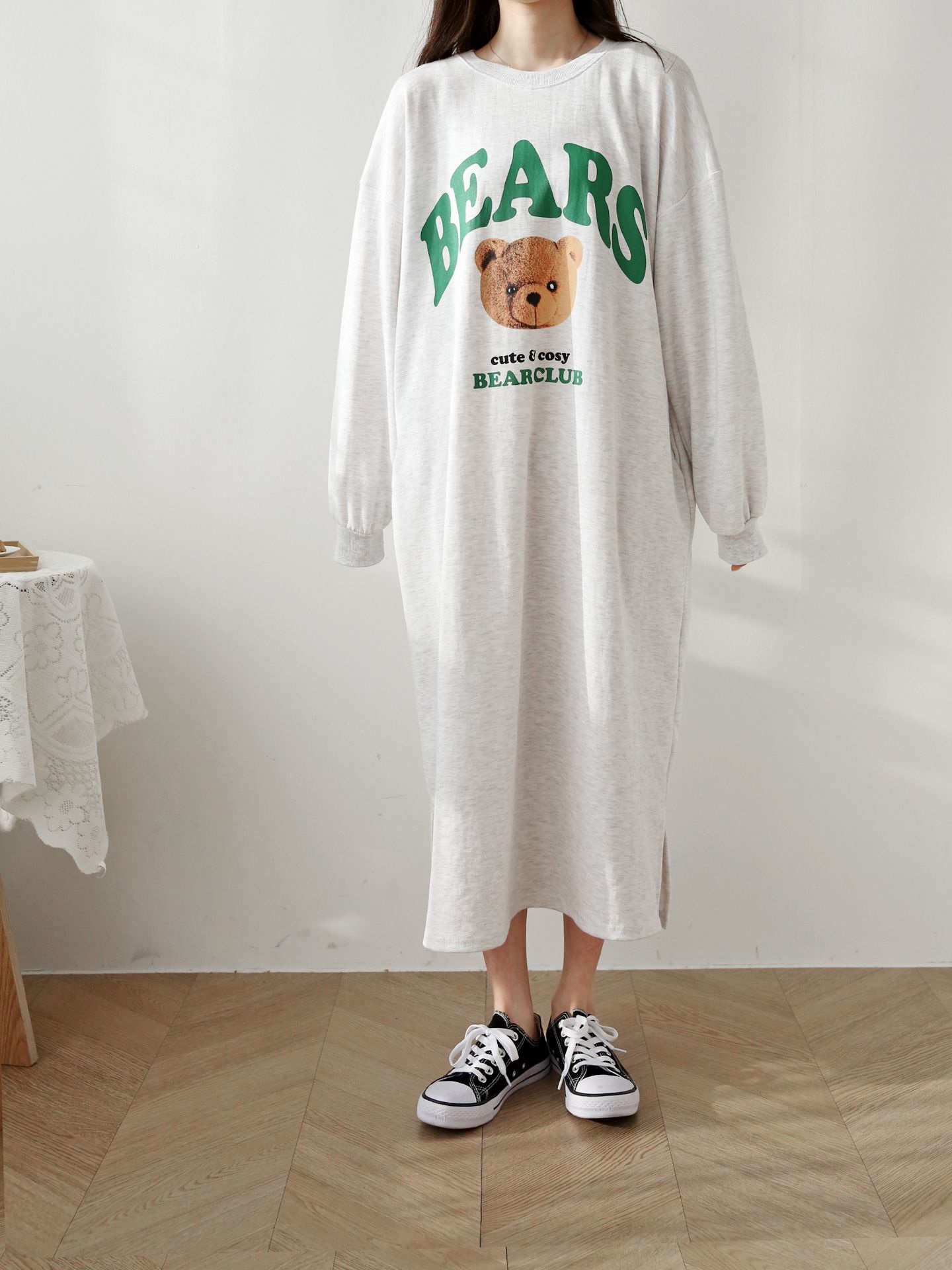 BEARSプリントスリットスウェットワンピース | 詳細画像16