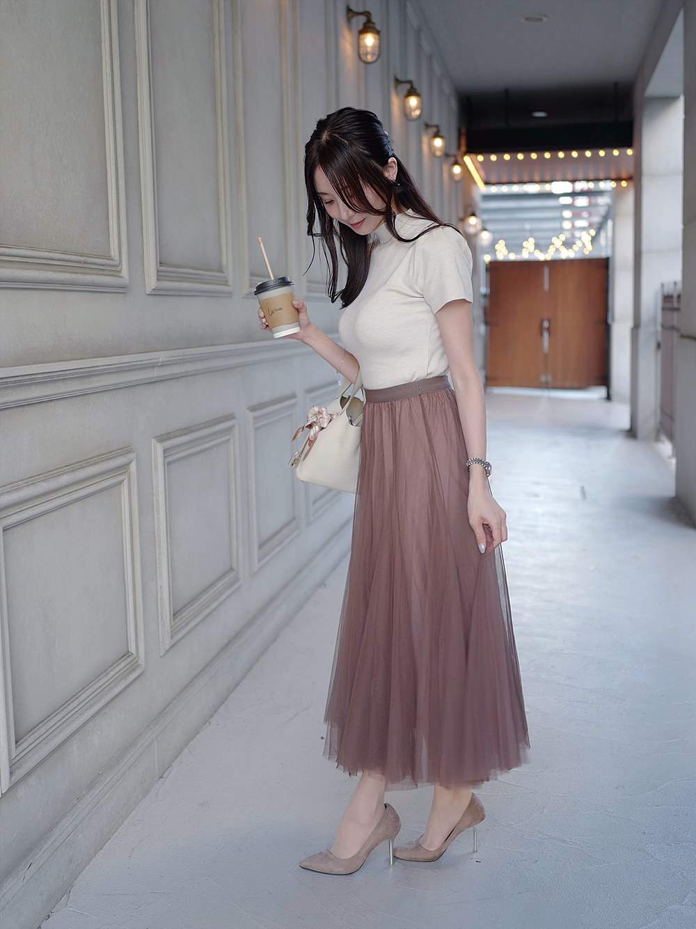 チュールフレアロングスカート | 詳細画像15