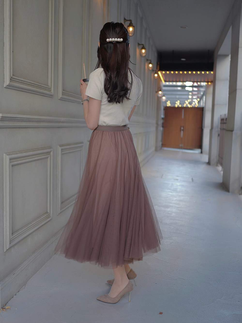 チュールフレアロングスカート | 詳細画像16