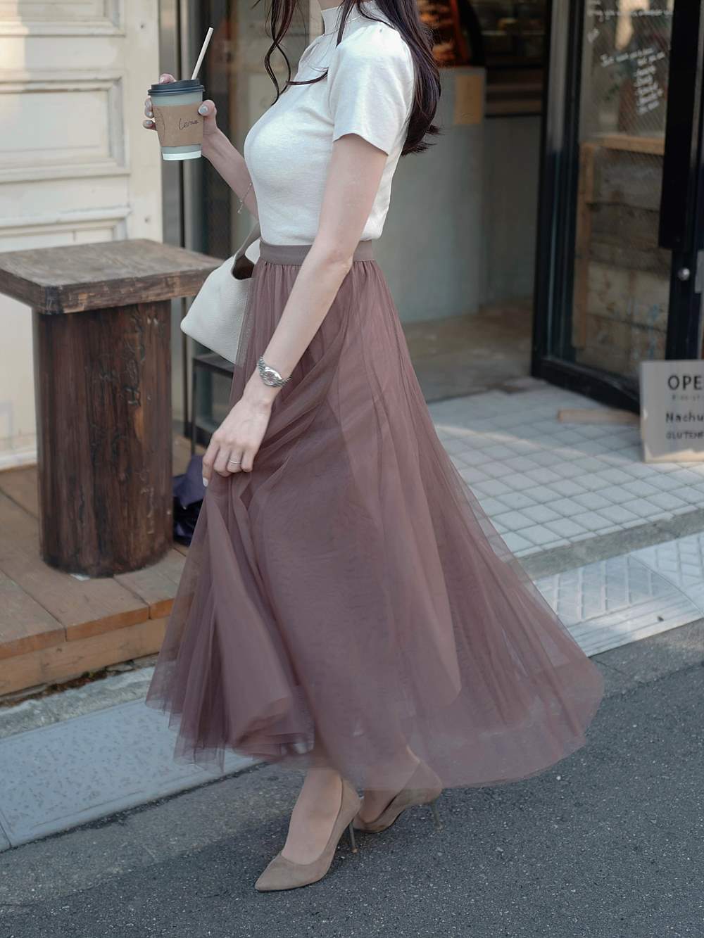 チュールフレアロングスカート | 詳細画像6