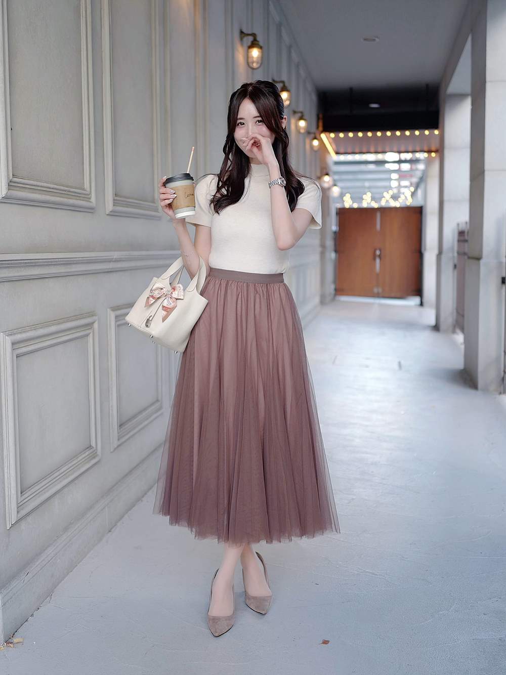 チュールフレアロングスカート | 詳細画像10