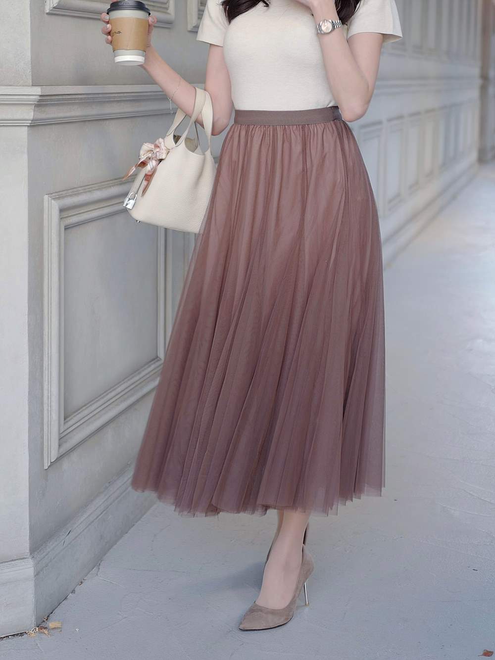 チュールフレアロングスカート | 詳細画像13