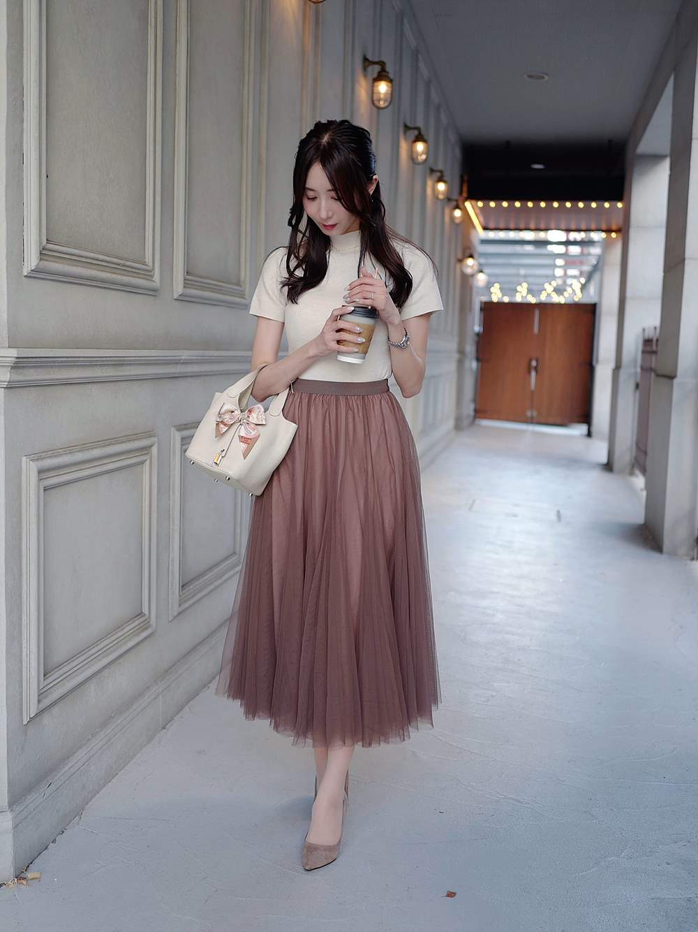 チュールフレアロングスカート | 詳細画像18