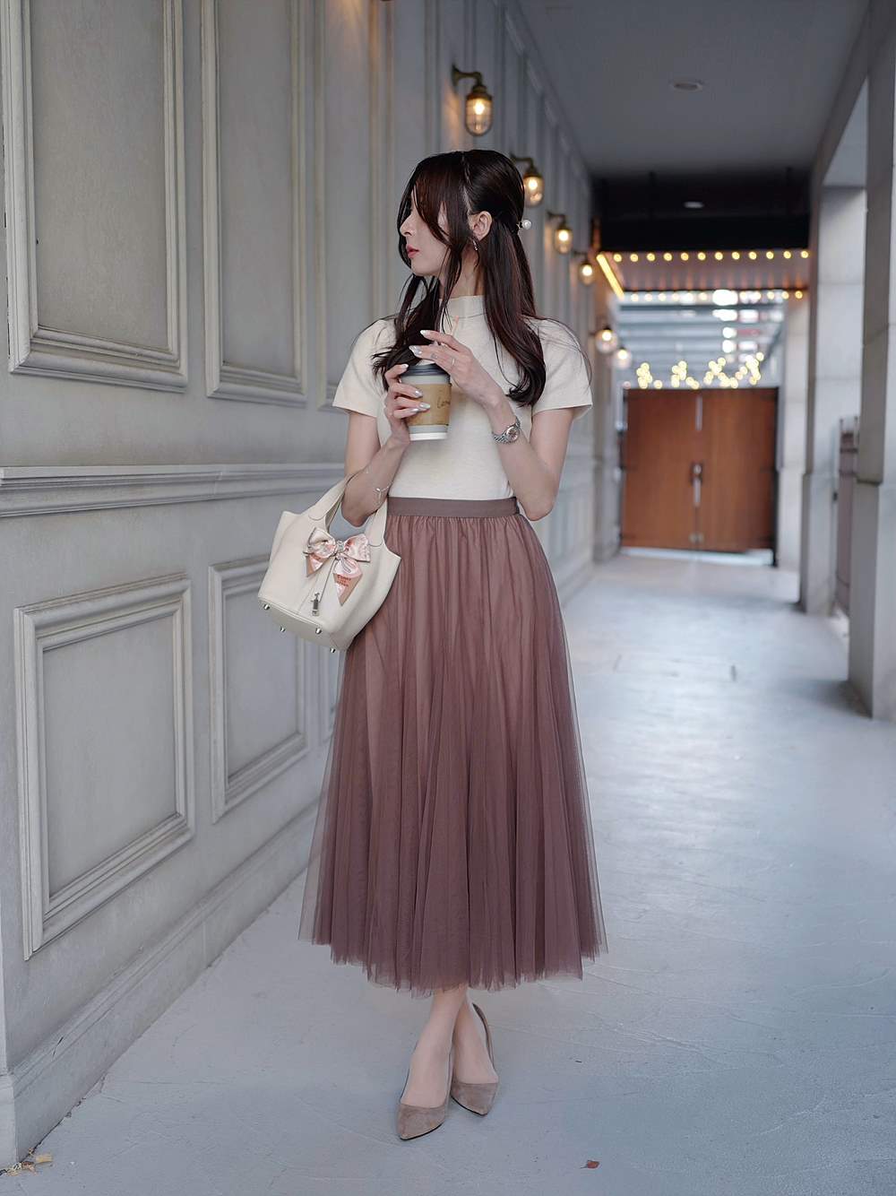 チュールフレアロングスカート | 詳細画像21