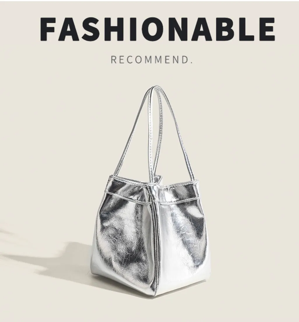 レザー調キューブトートバッグ | 詳細画像1