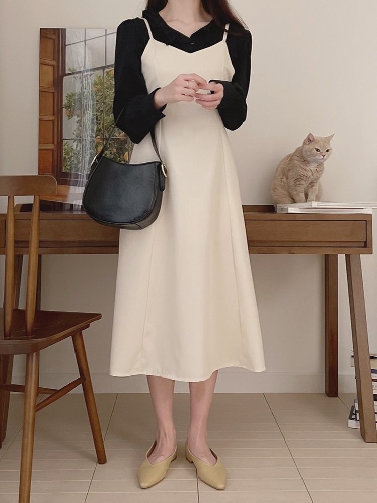 VネックリボンAラインビスチェワンピース | 詳細画像8