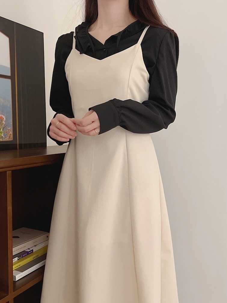 VネックリボンAラインビスチェワンピース | 詳細画像9