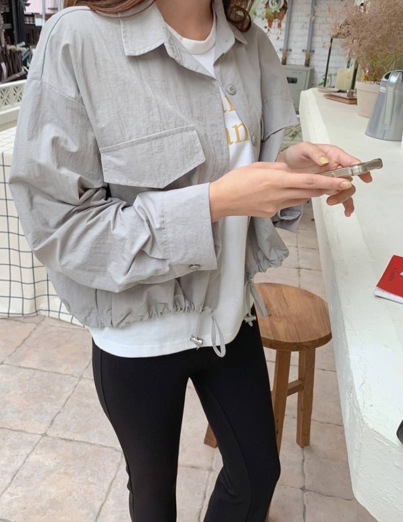 ドローコードフラップクロップドシャツジャケット | 詳細画像17