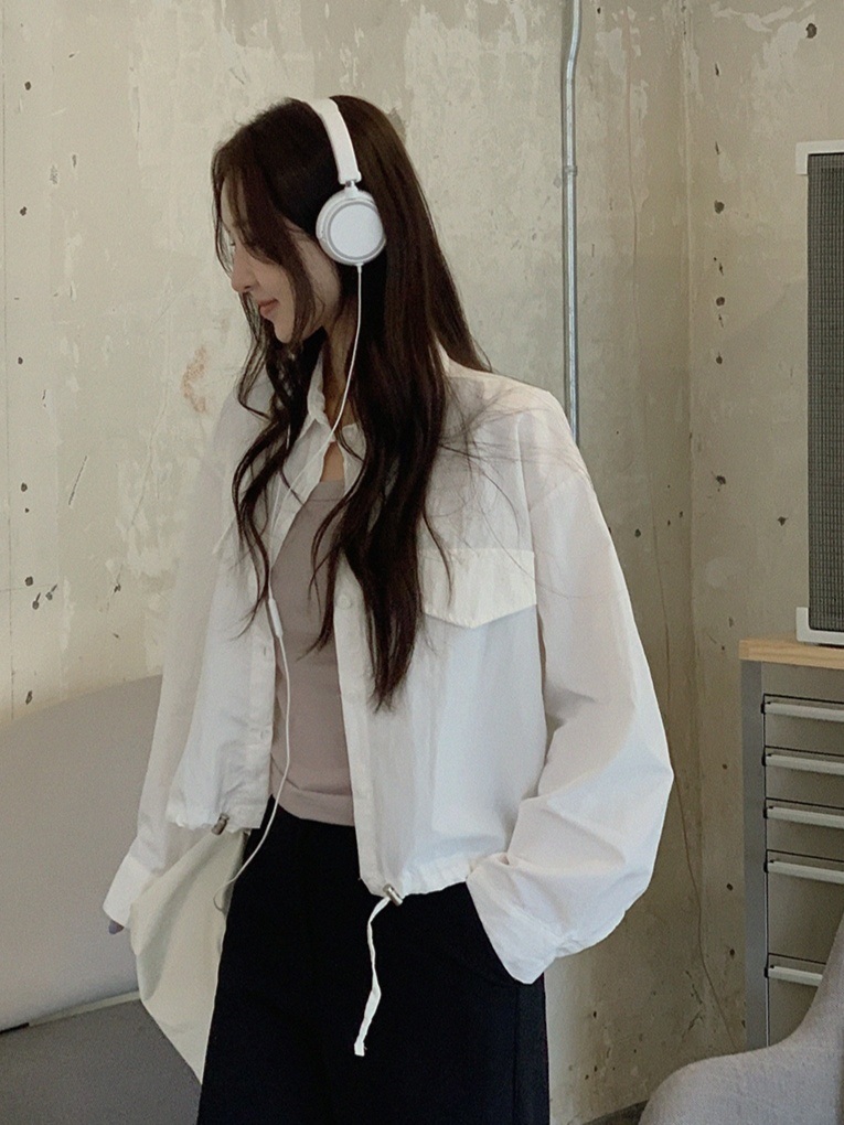 ドローコードフラップクロップドシャツジャケット | 詳細画像16