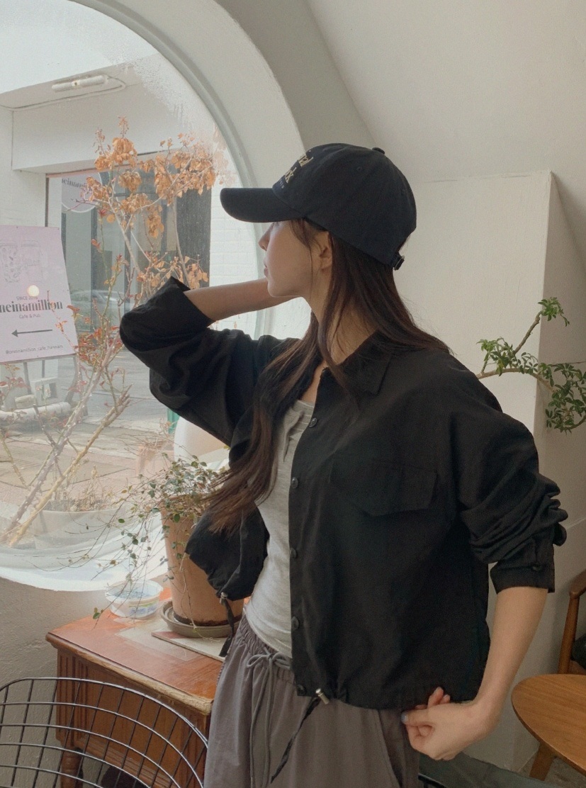 ドローコードフラップクロップドシャツジャケット | 詳細画像5