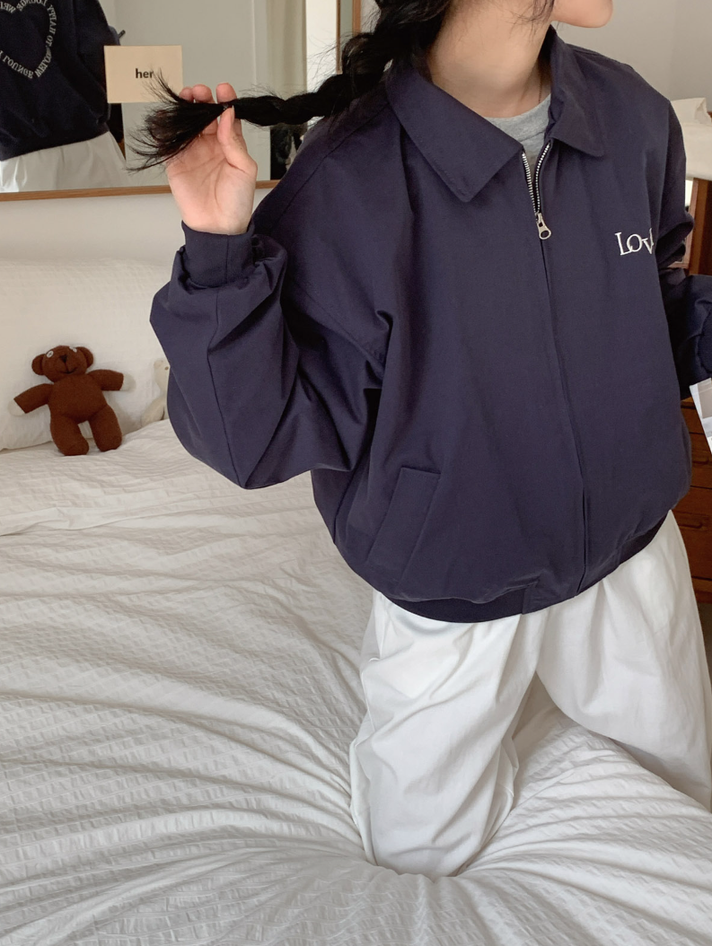 バックハートレタリングコットンカラージャンパー | 詳細画像8