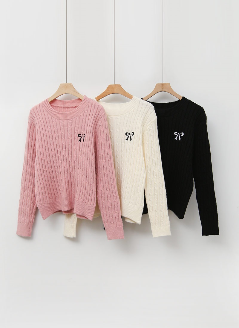 ふりふ リボン刺繍 ニットケープ アイボリー ふりふ リボン刺繍ニットケープコート アイボリー furifu