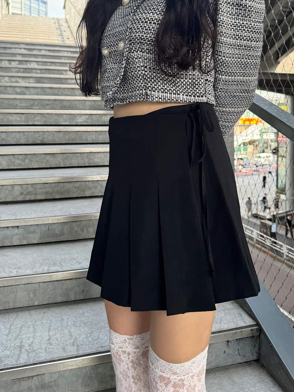 パンツ裏地サイドリボンプリーツスカート | 詳細画像34