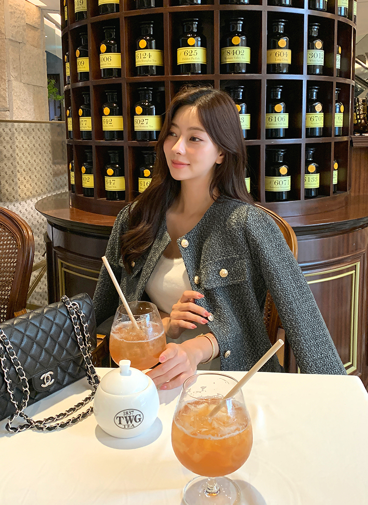 【極美品】Heve Bubbly Tweed black パフスリーブ ツイード パフスリーブツイードジャケット | レディースファッション通販 - DHOLIC