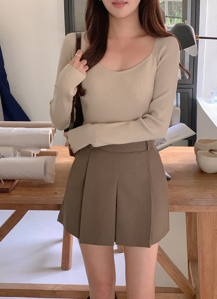 プリーツミニスカートパンツ | レディースファッション通販 - DHOLIC