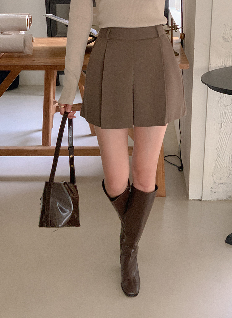 プリーツミニスカートパンツ | レディースファッション通販 - DHOLIC