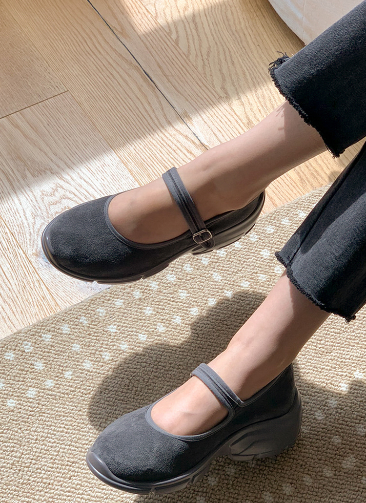 スエード調メリージェーンスニーカー | レディースファッション