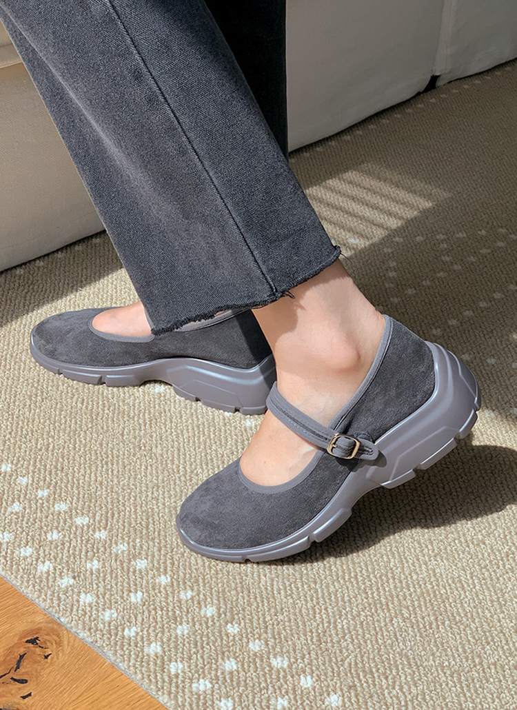 スエード調メリージェーンスニーカー | レディースファッション