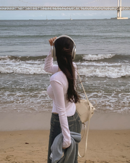 UネックラウンドヘムクロップドTシャツ | 詳細画像7