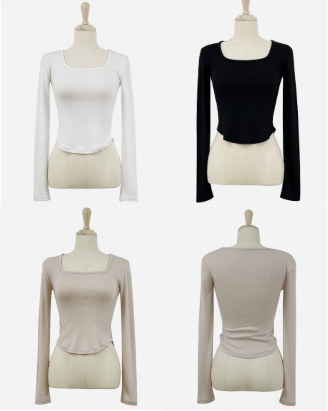 UネックラウンドヘムクロップドTシャツ | 詳細画像10