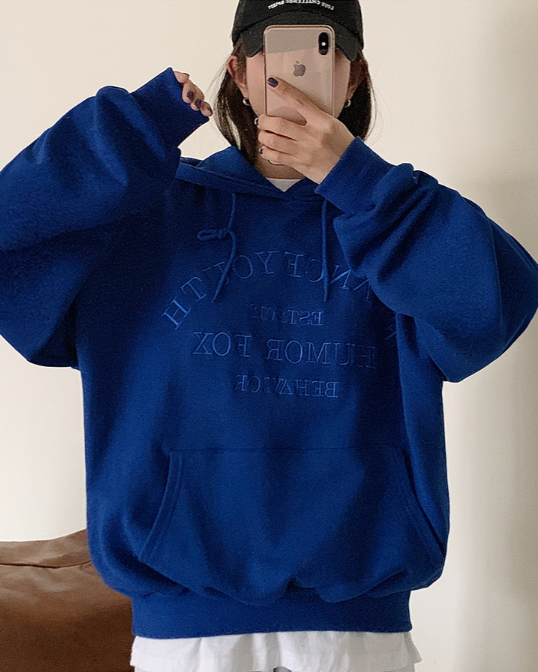 YOUTH刺繍マフポケットドロストパーカー | 詳細画像8