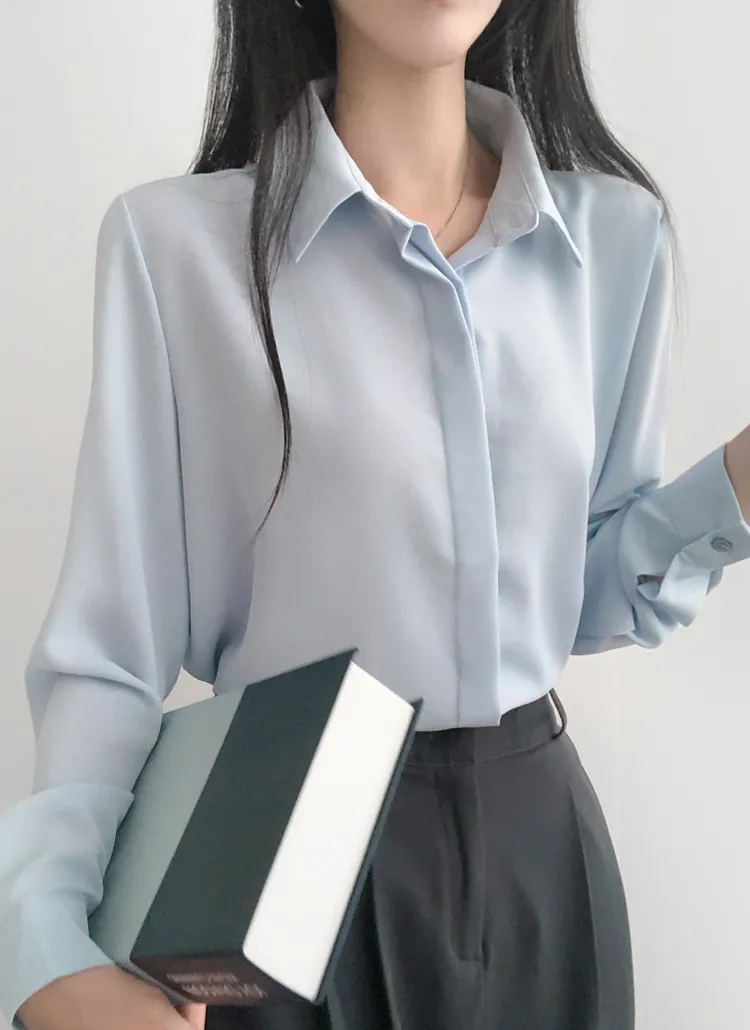フライフロントベーシックシャツ | lilisense | 詳細画像1