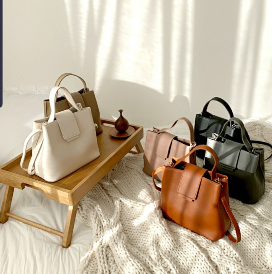 2WAYステッチフラップスクエアバッグ | レディースファッション通販  